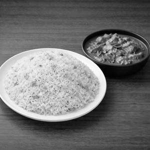 Biriyani Rice With Naadan Chicken Curry