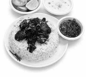 Chicken fry bit biriyani