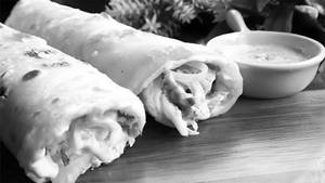 Lemon Chicken Malai Tikka Roll