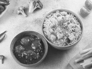 Singapore Chicken Fried Rice Combo