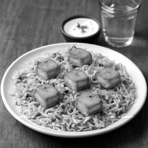 Paneer fry piece biryani or pulao