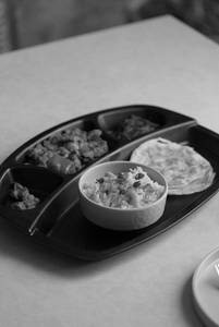 Porotta & Ghee Rice With Paneer Chatpatta