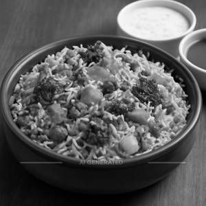 Vegetable Dum Biryani.