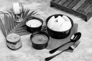 Idli Chutney Sambar [9 Pcs]