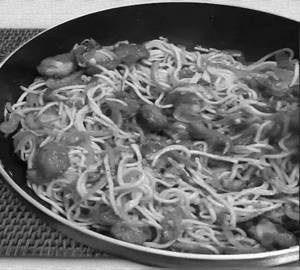 Mushroom noodles