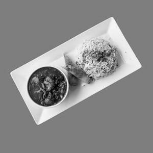 Veg Manchurian Gravy + Fried Rice + Spring Roll (2Pc)