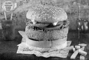 Veg Cheesy Aloo Tikki Burger