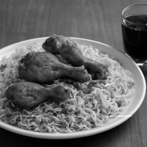 Chicken Fry Biryani [Full] With Pepsi Soft Beverage [250 Ml]