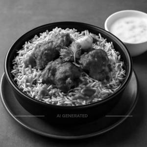 Mutton Dum Biryani Single (bsk)
