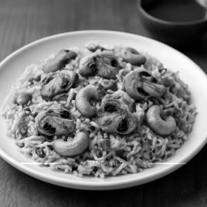 Kaju mushrooms biryani or pulao [single]