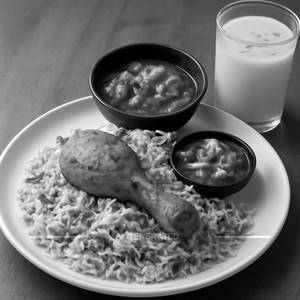 Goungra Chicken Biryani With Double Ka Metha And Badam Milk