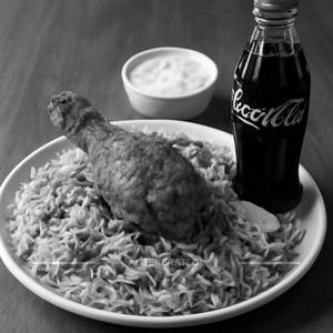 Chicken Fry Piece Biryani Single with Coke 200ml                   
