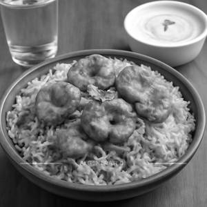 Avakaya Prawns Biryani