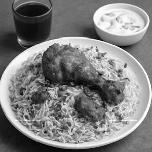 Chicken Fry Piece Biryani Single