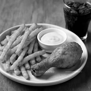 Single Drumstick + Peri Peri Fries + Dip + Cold Drink