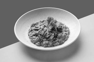 Creamy Italian Mushroom Risotto, Truffle Essence