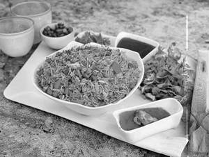 Schezwan chicken fried rice