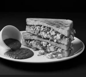 Barbeque paneer sandwich
