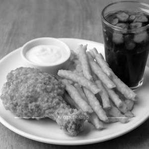Combo (1 Pc Thigh + Peri Peri Fries + Dip + Cold Drink)