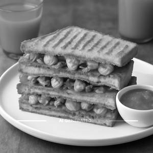 Schezwan Paneer Sandwich-3layer