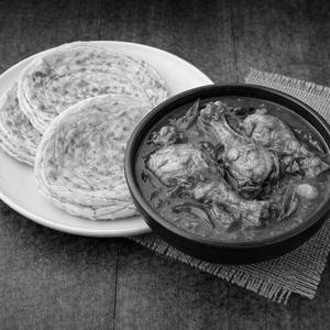 Three Kerala Parotta Chicken Curry