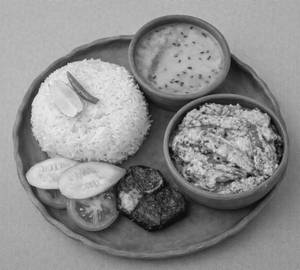 Traditional Bengali Shorshe Dharosh Thali