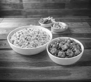 Veg Fried Rice+ Chana Paneer