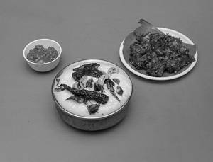Curd Rice With Gobi Manchurian