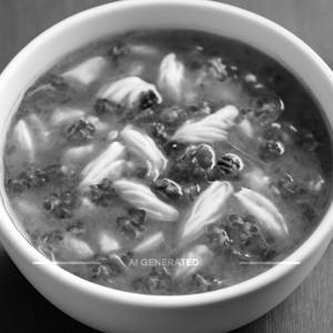 Chicken Burnt Garlic Soup