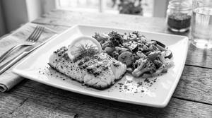 Grilled Fish With Sauteed Veggies