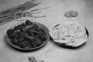Chicken Liver Pepper Fry With 3 Porotta Combo