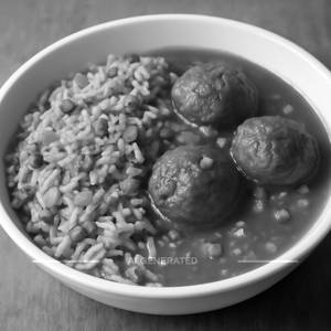 Veg Manchurian Fried Rice (with Gravy)