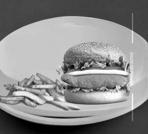 Chicken Burger Red French Fries