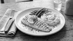 Grilled Fish With Mashed Potato