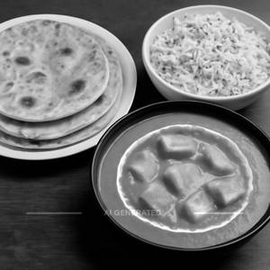 Paneer Butter Masala + 4 Chapatis + Jeera Rice