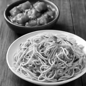 Chilli Paneer + Veg Hakka Noodles