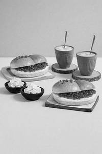 2 Khade Chamach Ki Chai + 2 Bun Jam & Makhan.