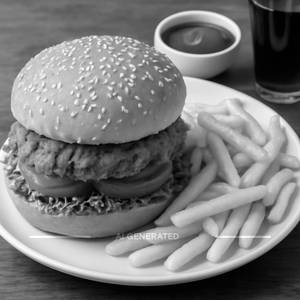 Jumbo Chicken Burger Meal