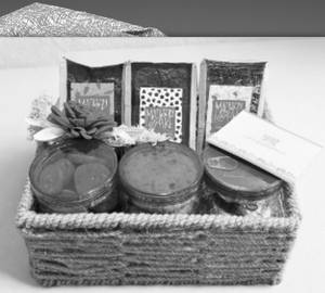 Eggless Rectangle Jute  Gift Hamper
