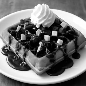 Triple Chocolate Waffle