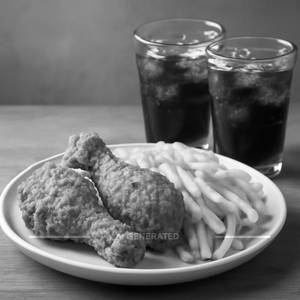2 Crispy Drumstick + Fries + 2 Cold Drink