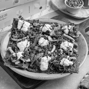 Truffle Balsamic Mushroom & Stracciatella Pizza