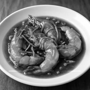 Prawns Ginger Half