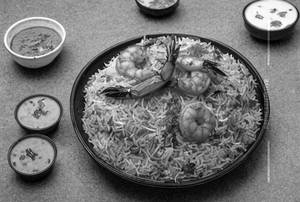 Prawn biryani