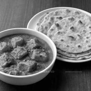 Paneer Tikka Masala (1 Plate) with 4 Rotis