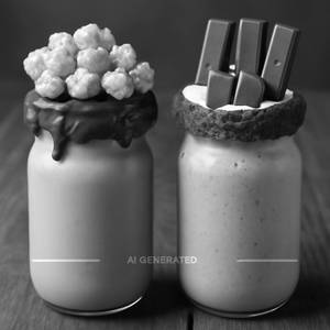 Nutella Shake + Kitkat Shake
