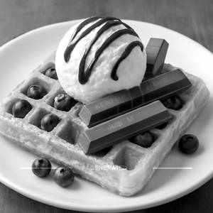 Ob Kitkat With Ice Cream Single Waffle