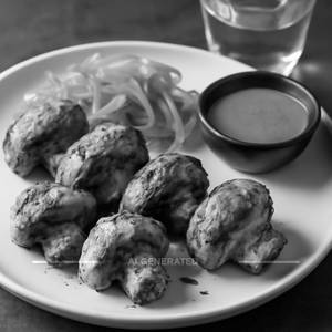 Mushroom Lasuni Tikka