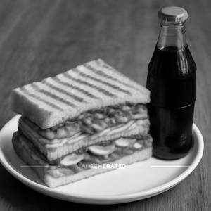 Bns Tandoori Veg Sandwhich + Cold Drink(300ml)