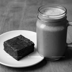 Brownie With Thick Shake